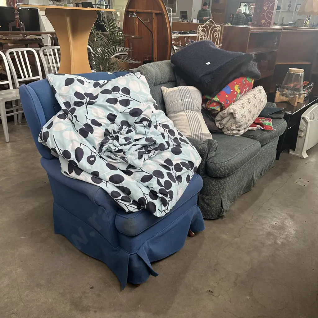 wing back chair and sofa Image 1++