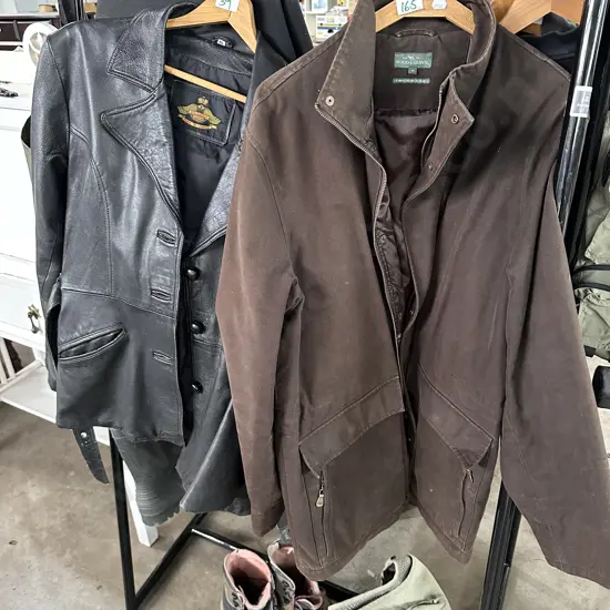 Rodd & Gunn jacket size M plus leather jacket