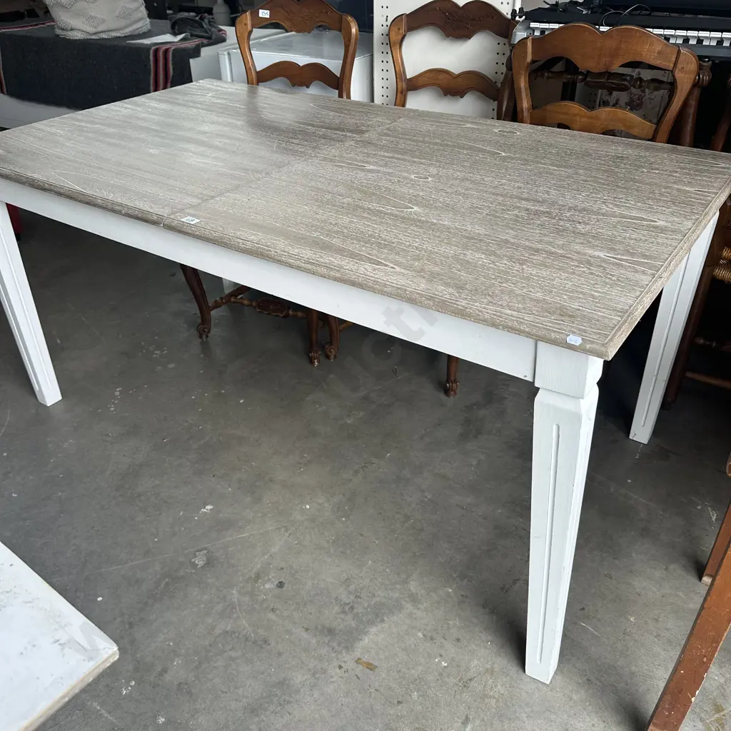 2 x Red Current tables (leg repairs required) Image 1++