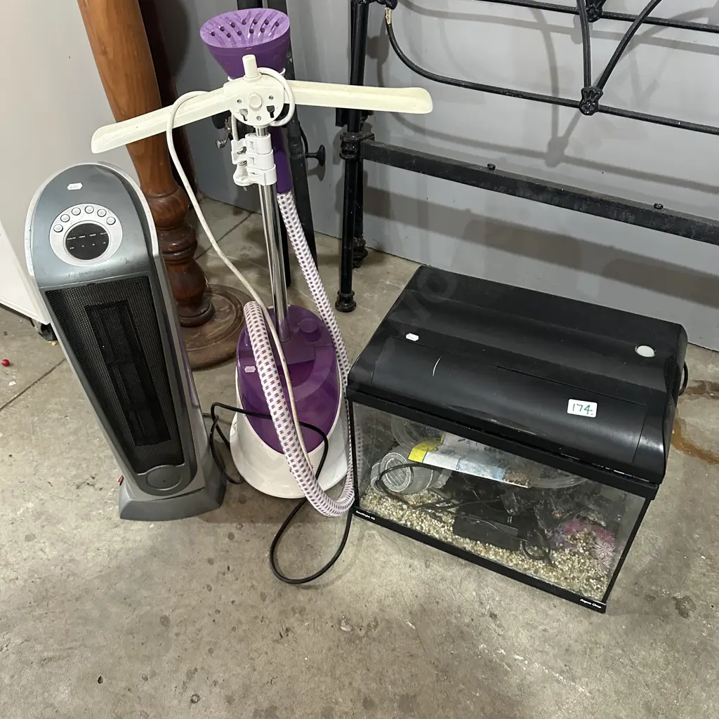 Fish tanks and accessories plus heater and steamer Image 1++