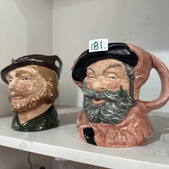 2 x Royal doulton toby jugs