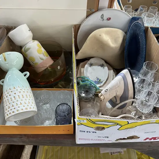 Crystal glasses,plates,vases etc