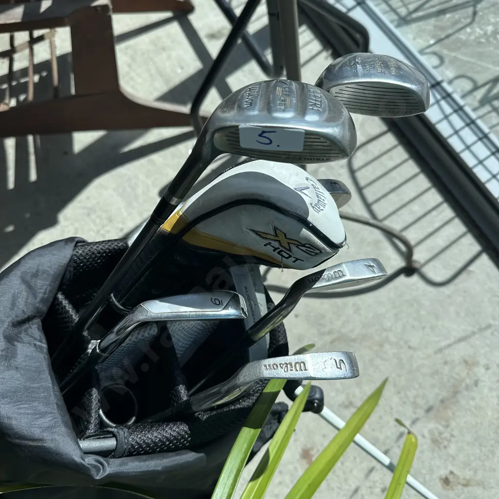 Wilson golf clubs and Adidas bag Image 1++