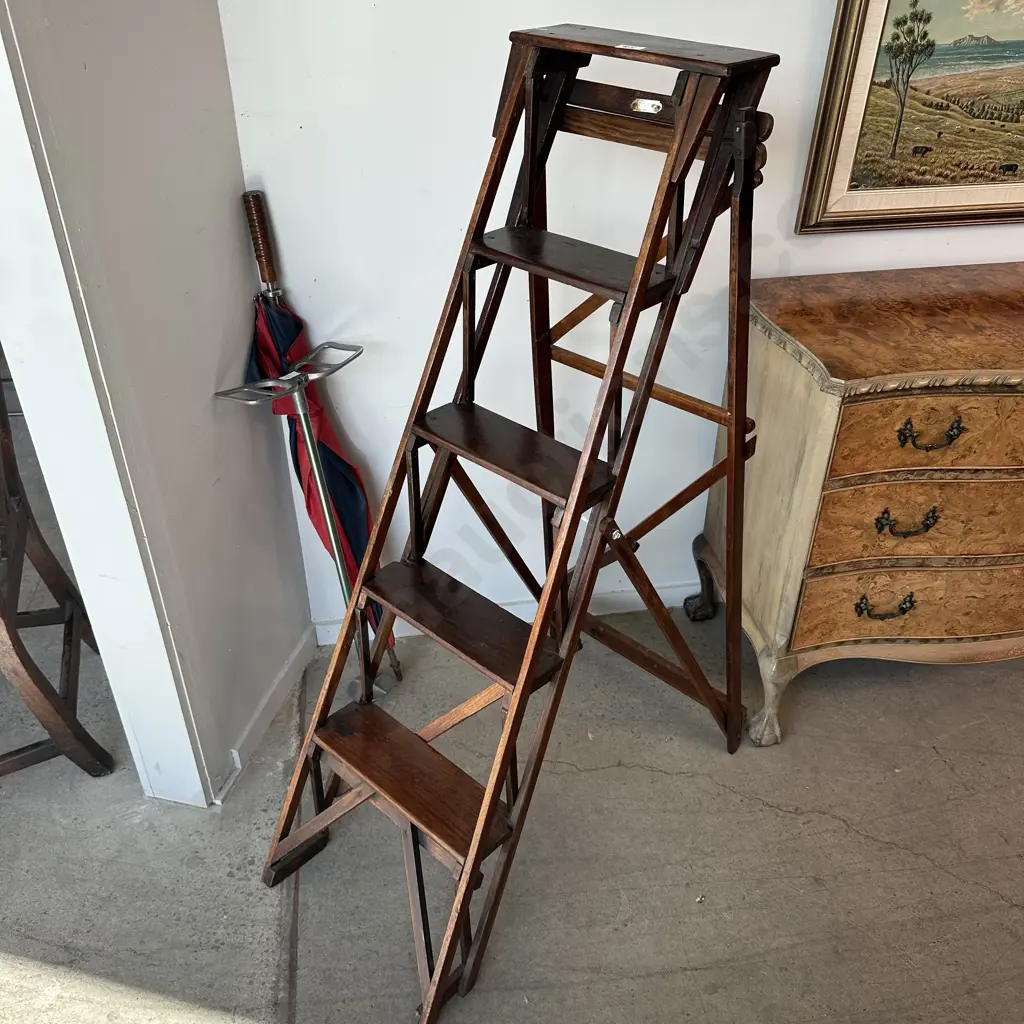 Antique library ladder Image 1++