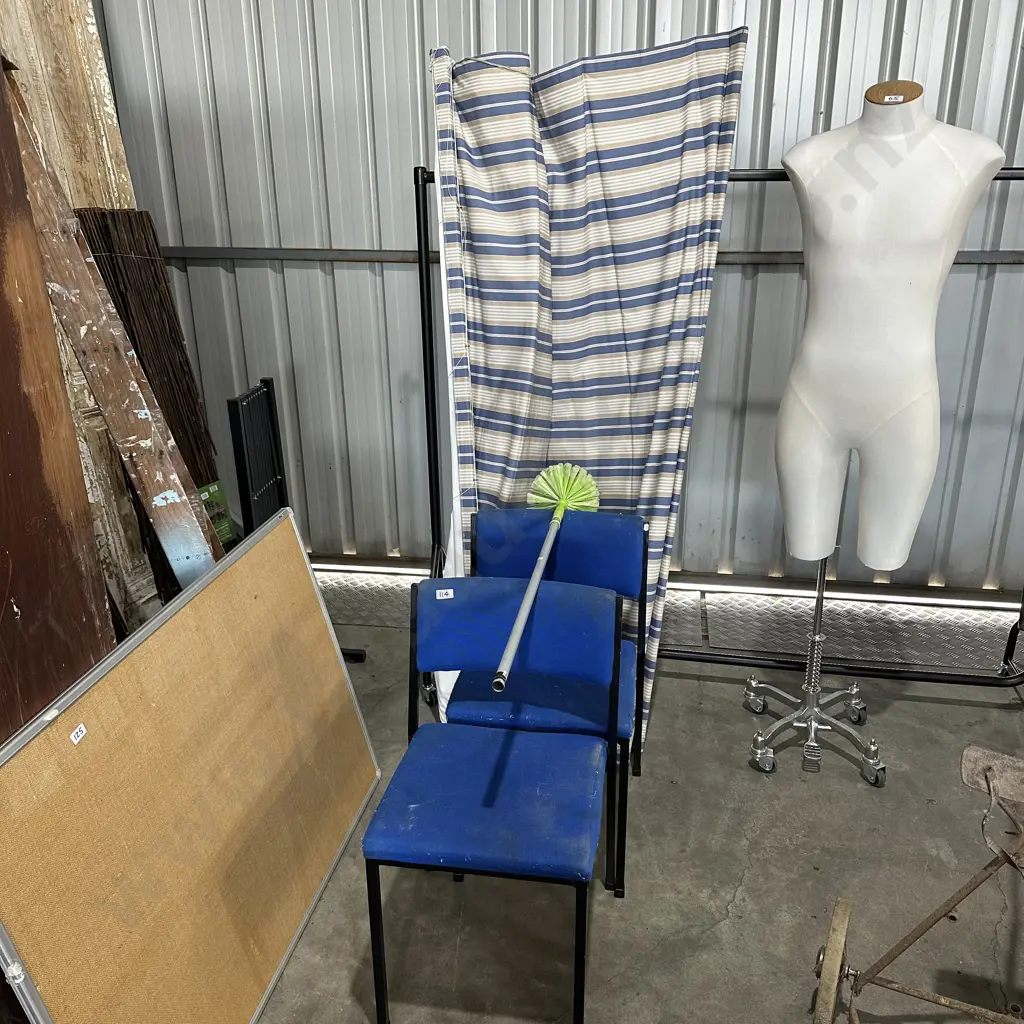 Blind, chairs and brush Image 1++