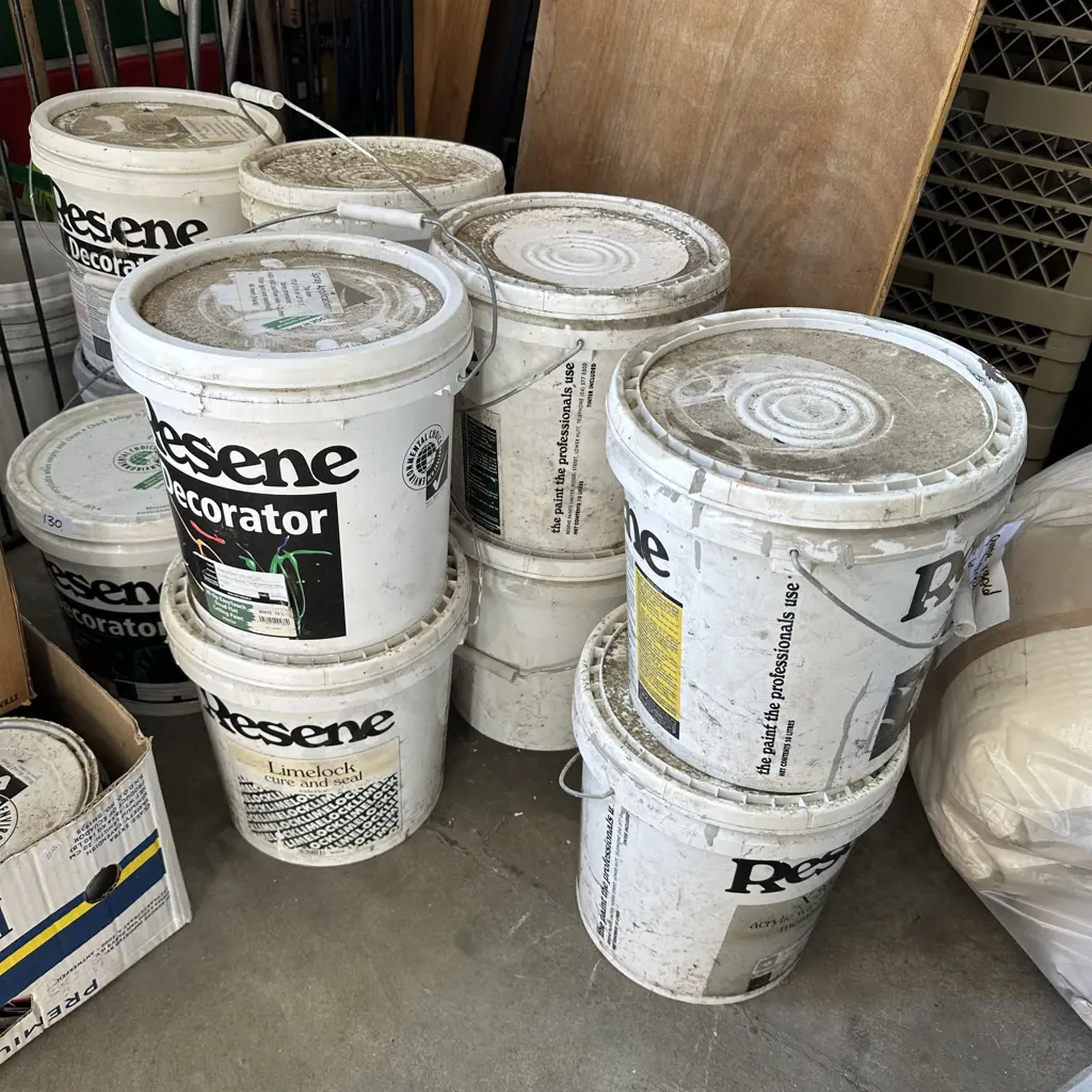 11 pales paint - varying levels Image 1++