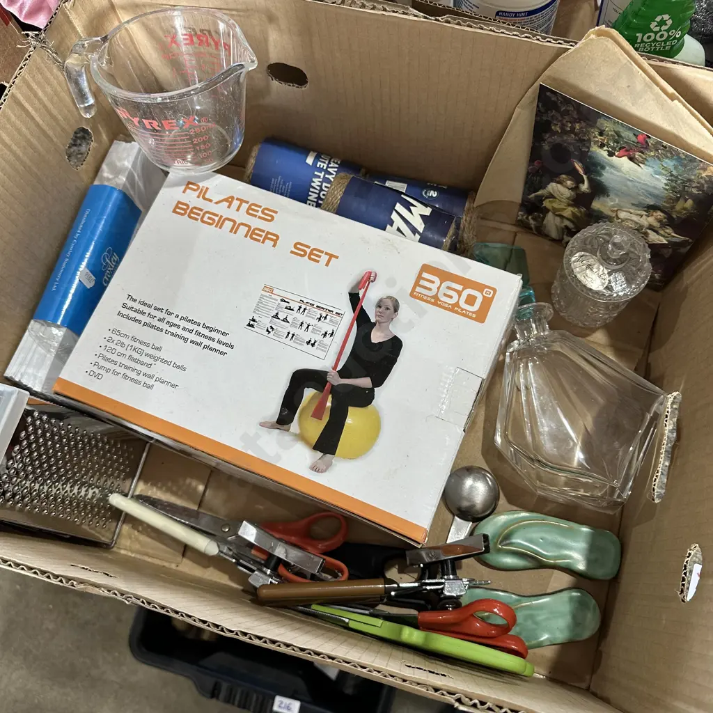 Pilates beginner set,pyrex jug,heavy duty twine etc Image 1++