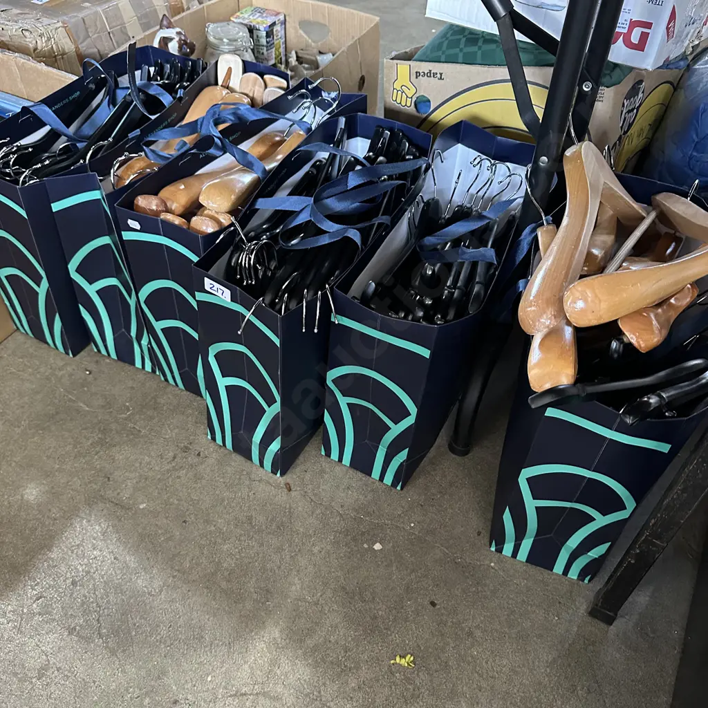 6 Bags of coat hangers Image 1++