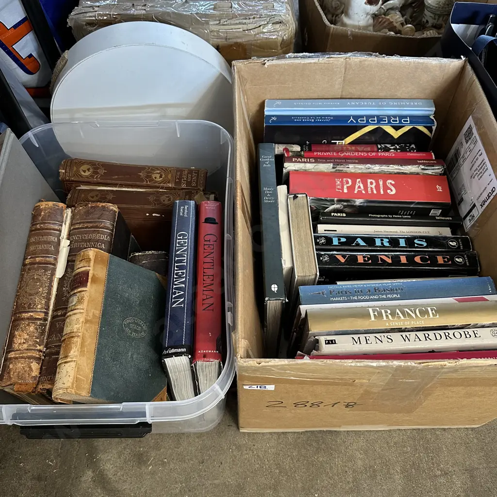 2 Boxes of books Image 1++