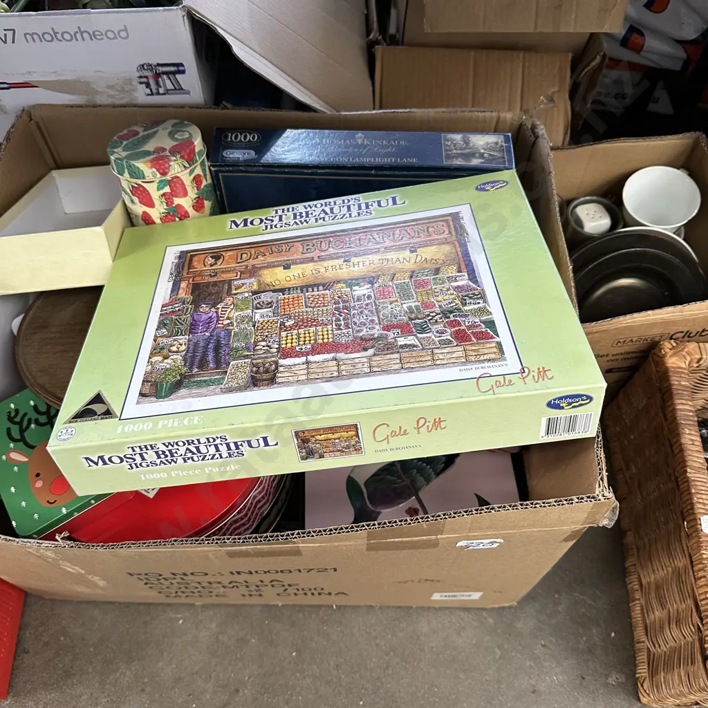 2 Boxes,Jigsaws,plates and cups etc Image 1++