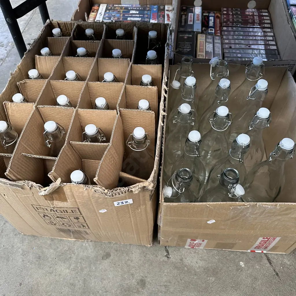 2 Boxes bottles with caps Image 1++