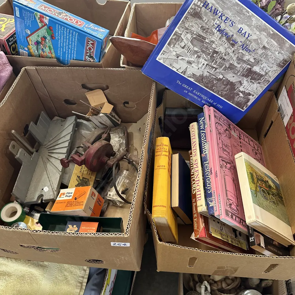 2 boxes books and hardware etc Image 1++