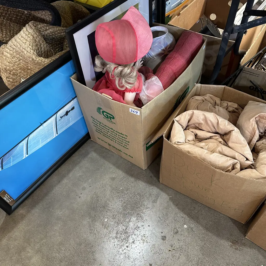 sleep bags, doll, pictures etc Image 1++
