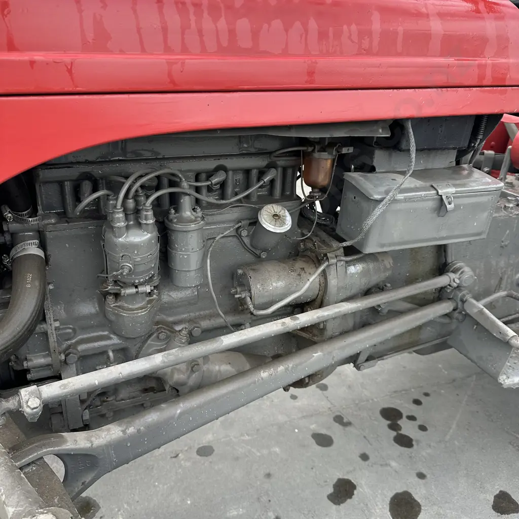 Massey Ferguson tractor (petrol) with Saw bench attachment - restored & working well Image 1++