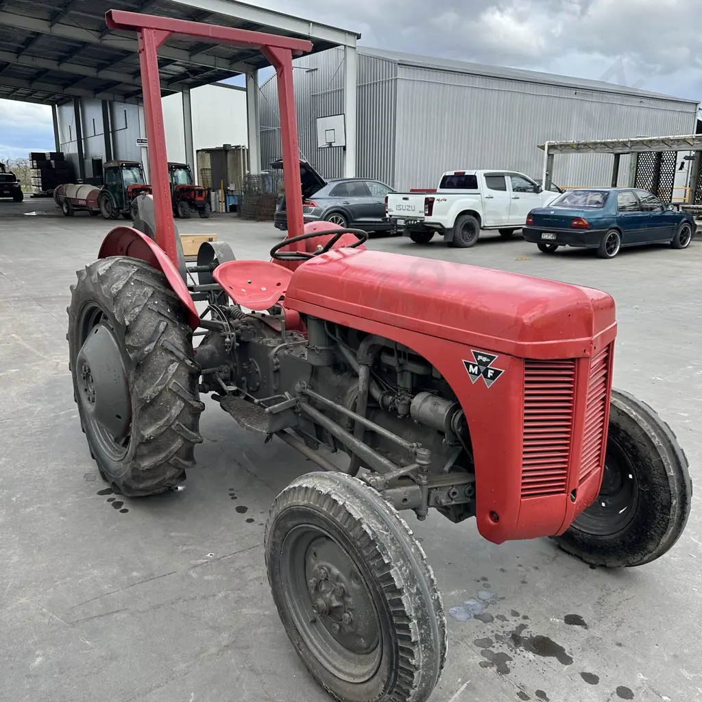 Massey Ferguson tractor (petrol) with Saw bench attachment - restored & working well Image 1++