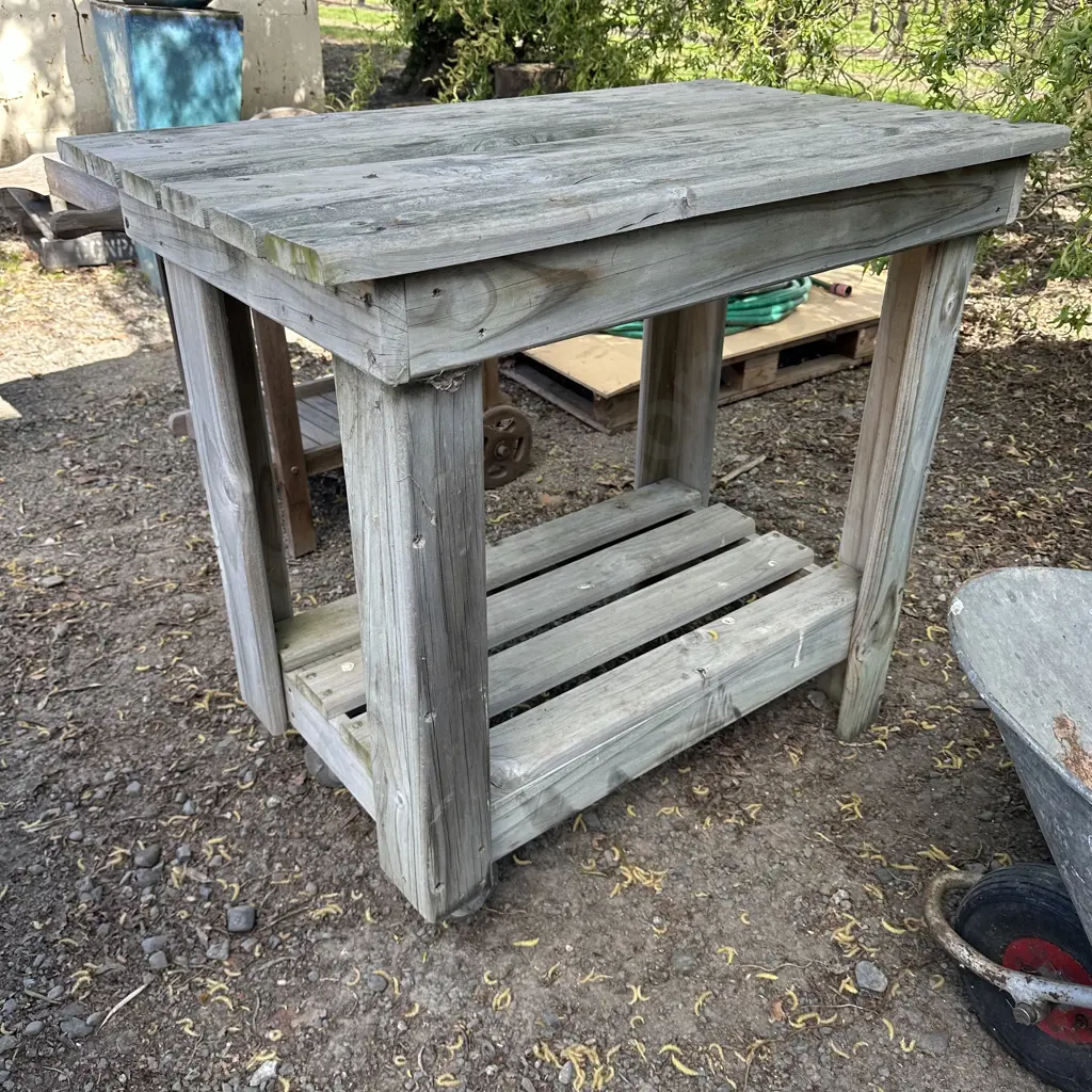 Wooden servery  trolley Image 1++