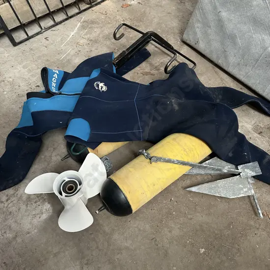 anchor,  new prop, wetsuit, , bike rack, rollers