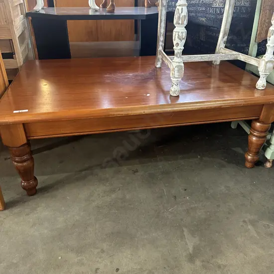 Solid coffee table