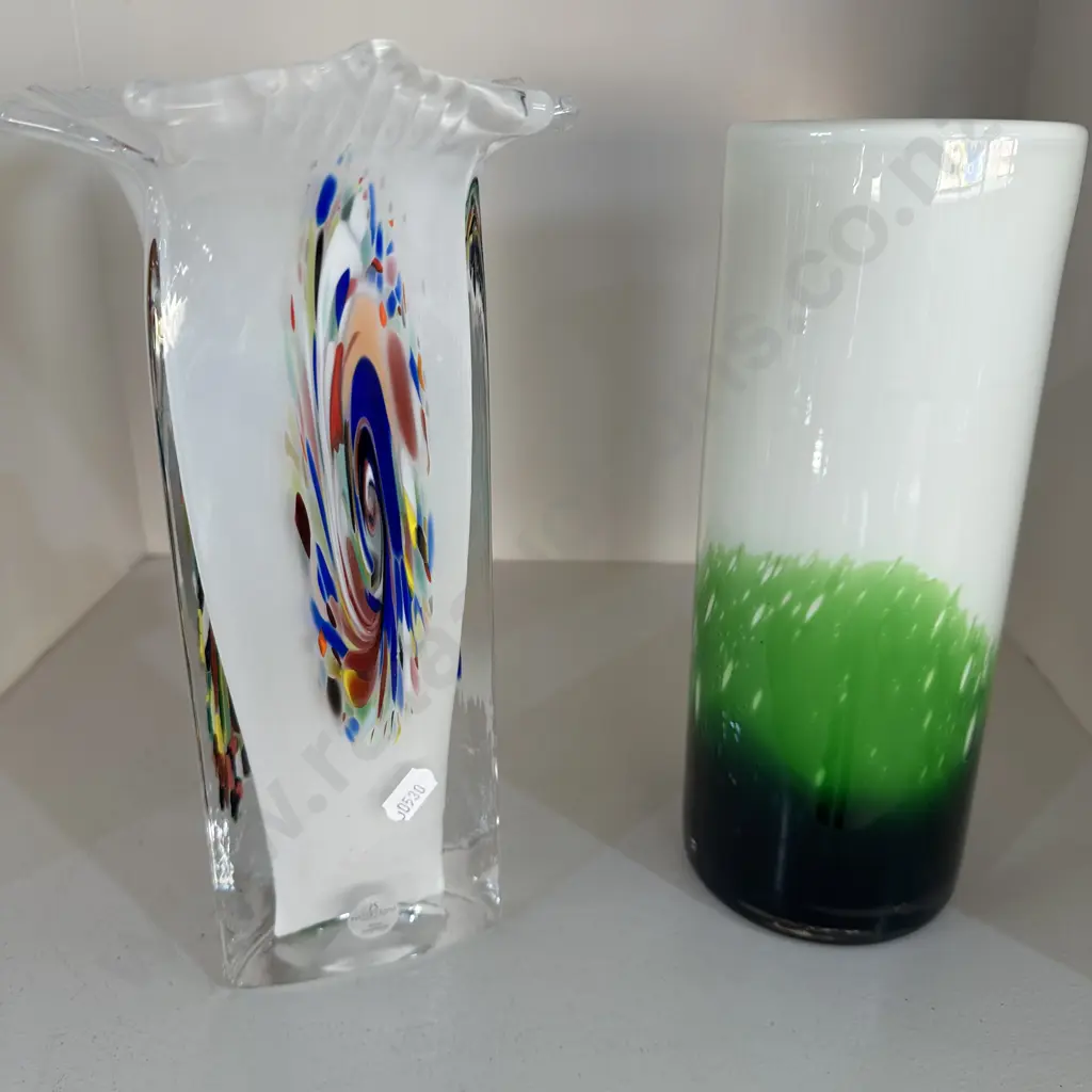Sarner Crystal handmade 28cm Swiss vase plus other Image 1++