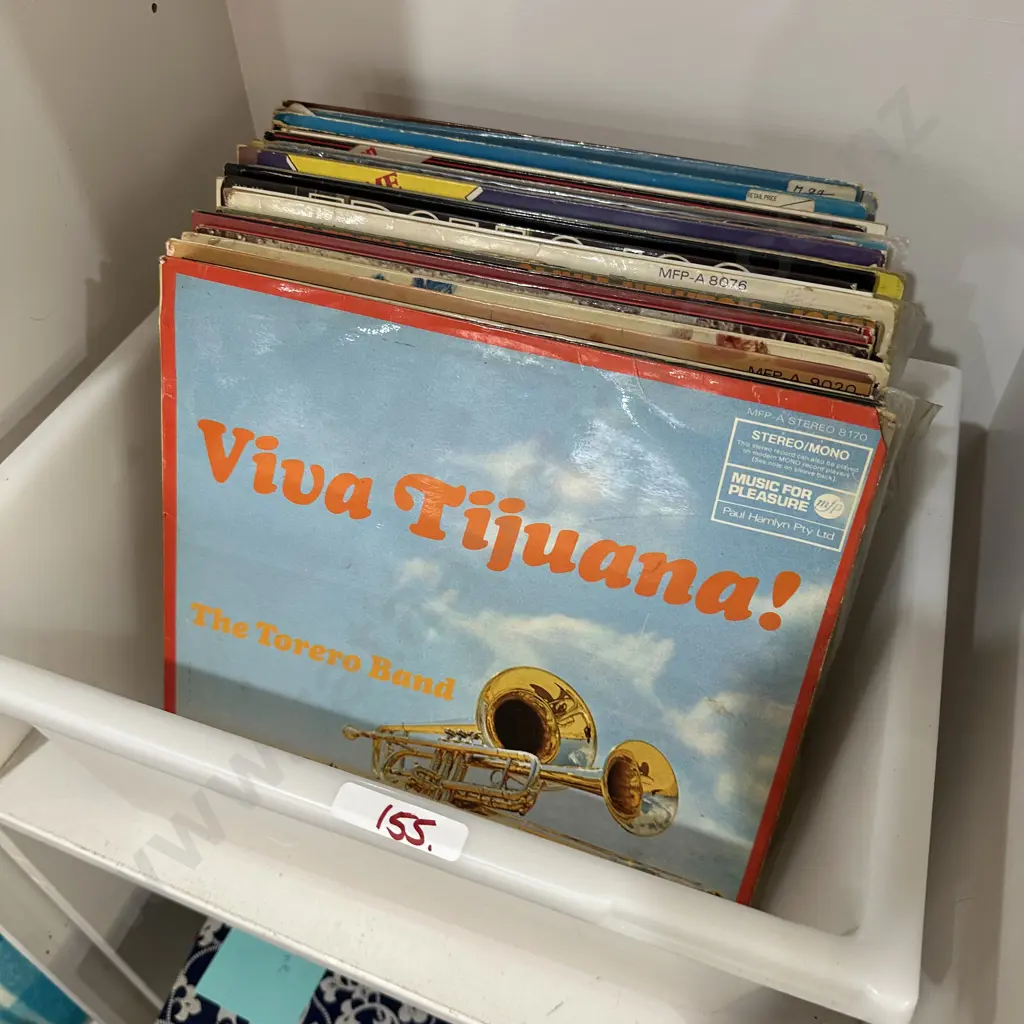 Bin of LPs (2pics) Image 1++