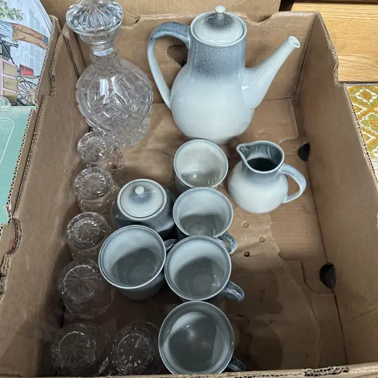 Coffee and crystal set