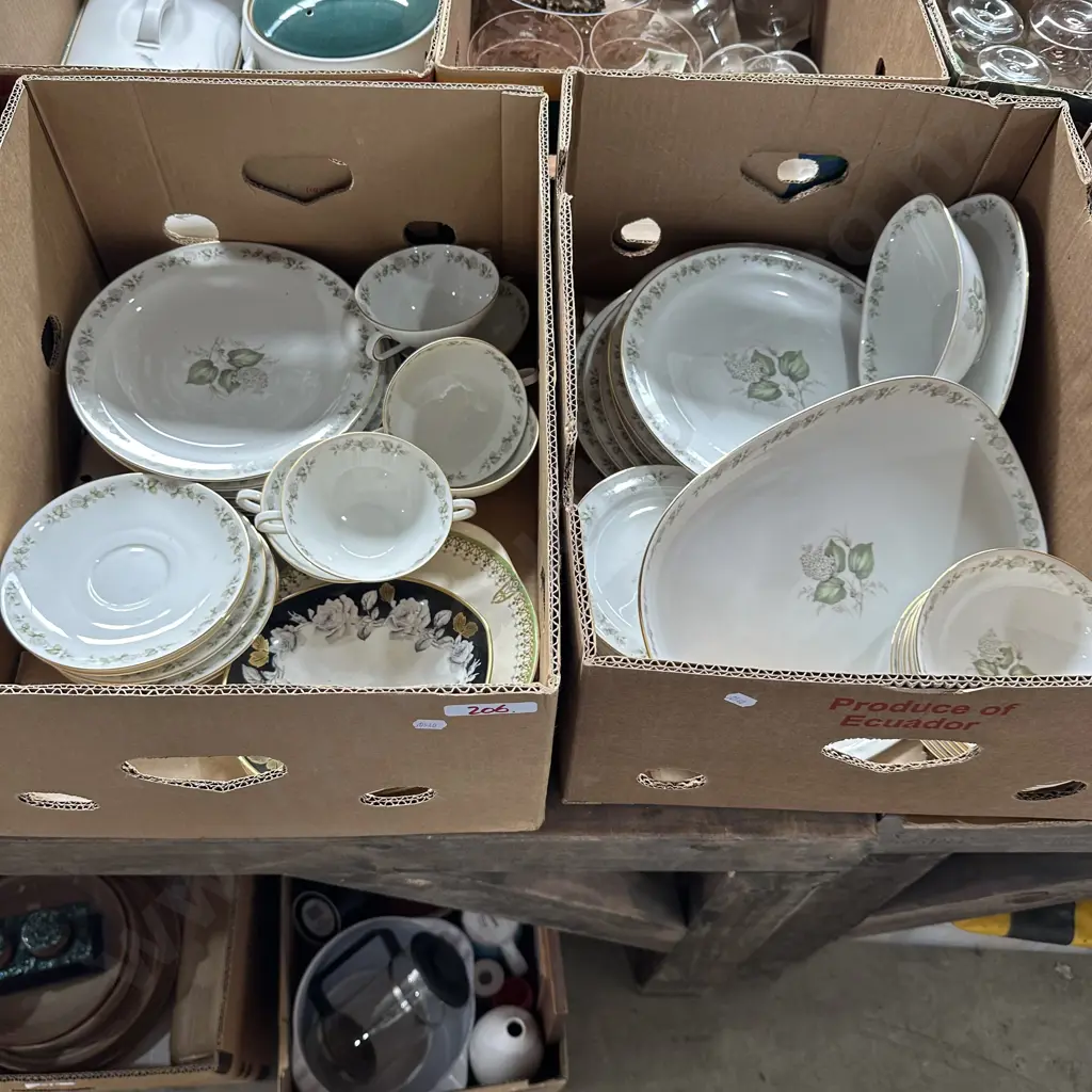 2 Boxes German dinnerware etc Image 1++