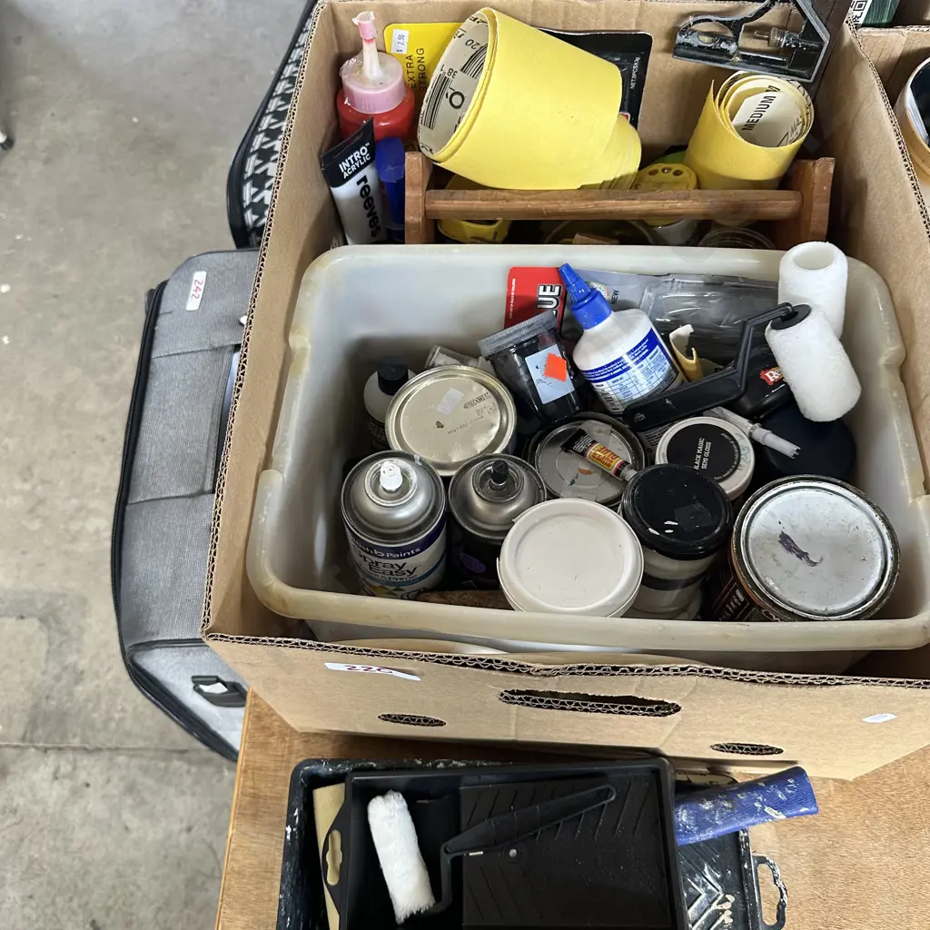 Box Paints and glue etc Image 1++