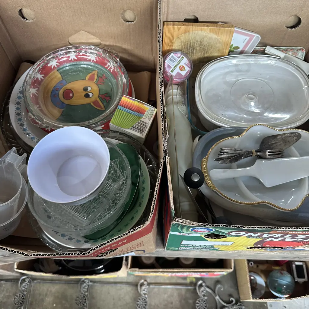 2 Boxes Plates, bowls etc Image 1++