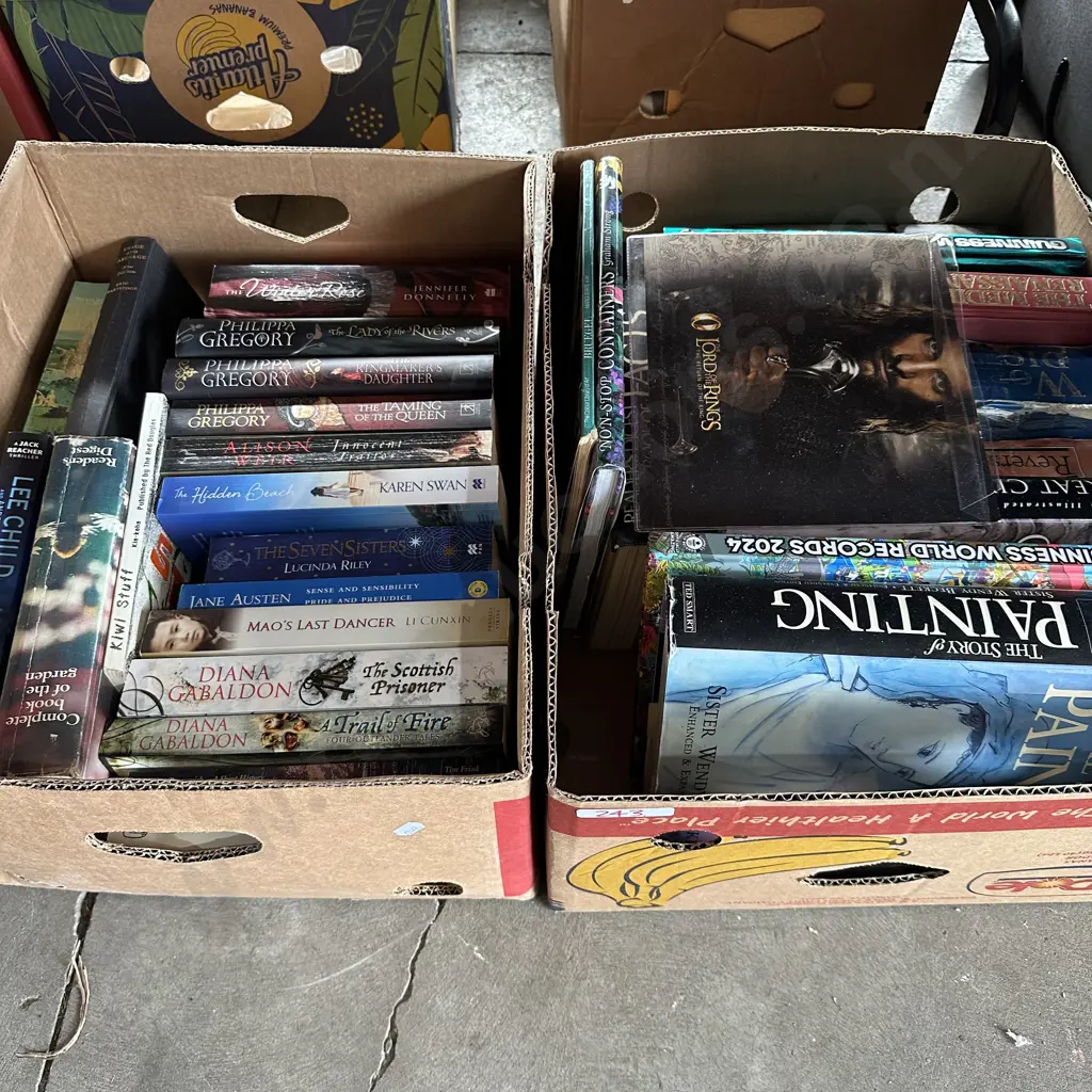 2 Boxes of books Image 1++