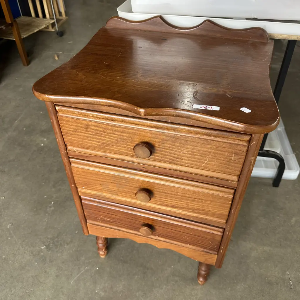 Pine bedside drawers Image 1++