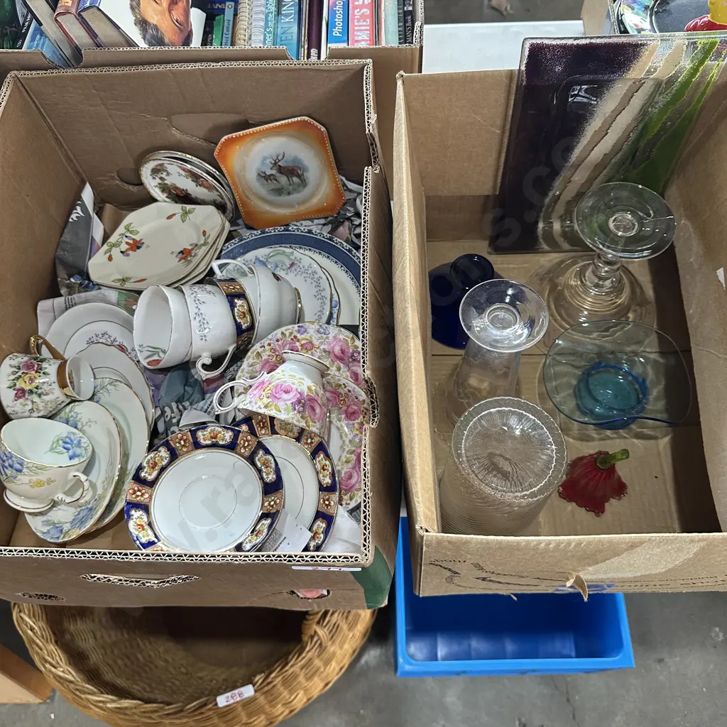 2 Boxes china, vases etc Image 1++