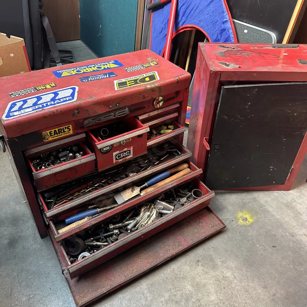 Tool box contents plus lockable cupboard Image 1++