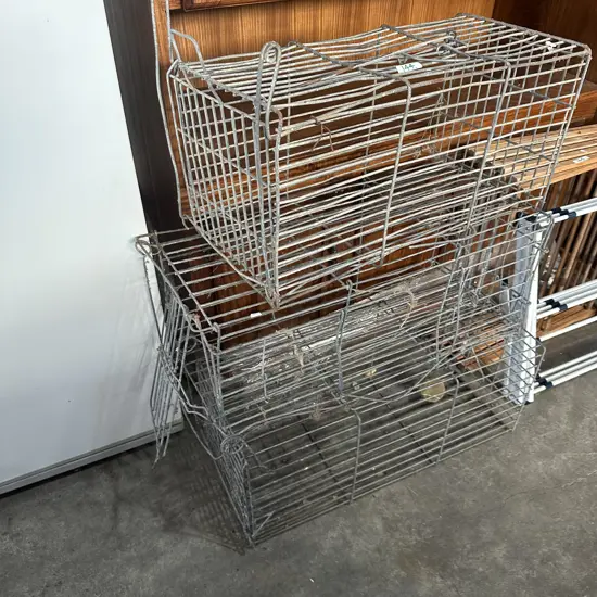 3 opossum cages
