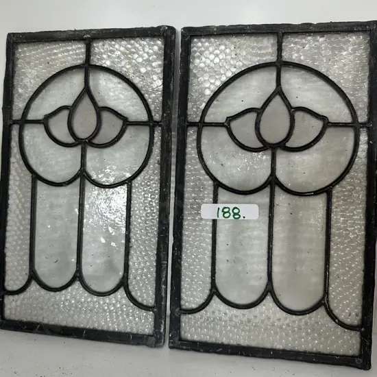 Pair  small Lead lights