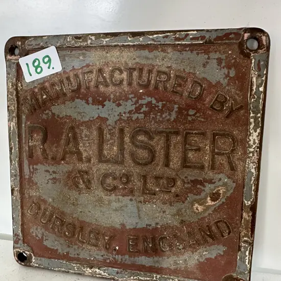 Cast iron plaque