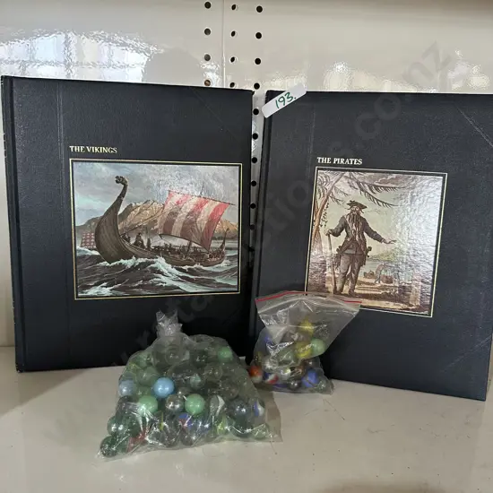 Books and marbles