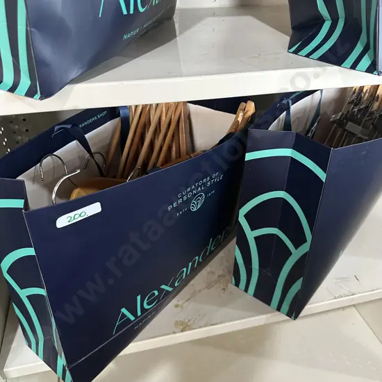 2 bags of coat hangers