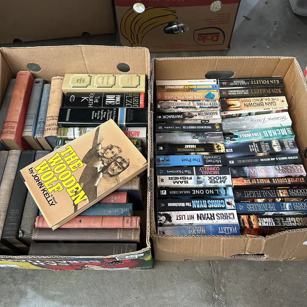 2 Boxes of books Image 1++
