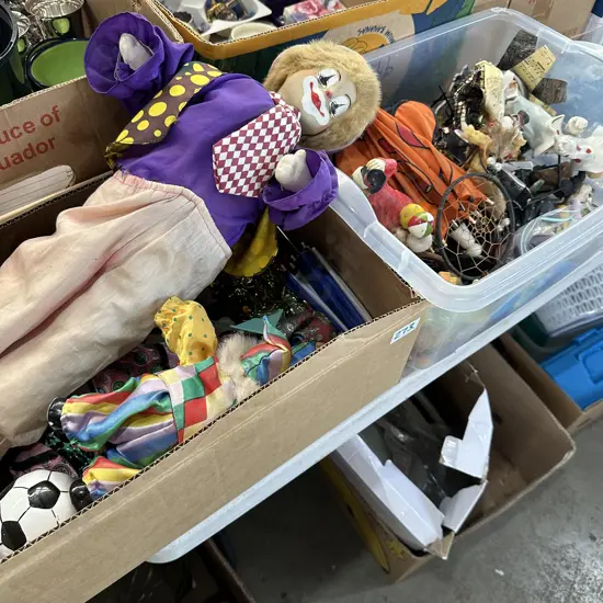 2 Boxes clown collection