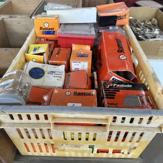 Large bin of Ramset & hardware