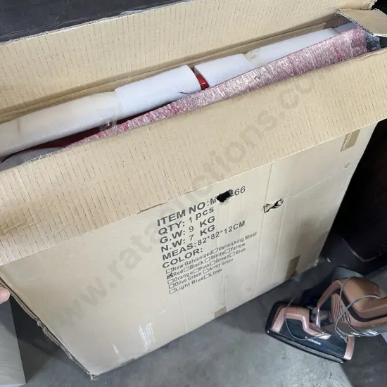 Red cafe table - still boxed