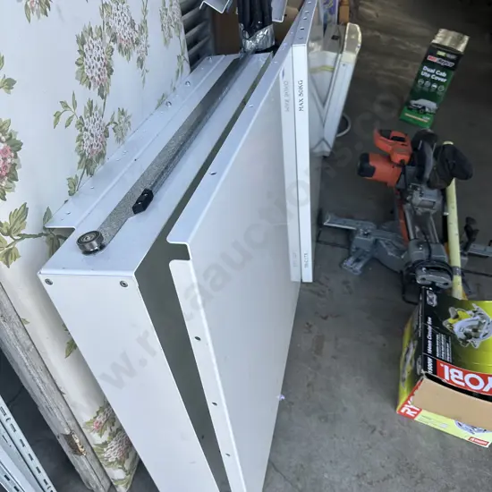 Metal tool drawer and shelves for ute
