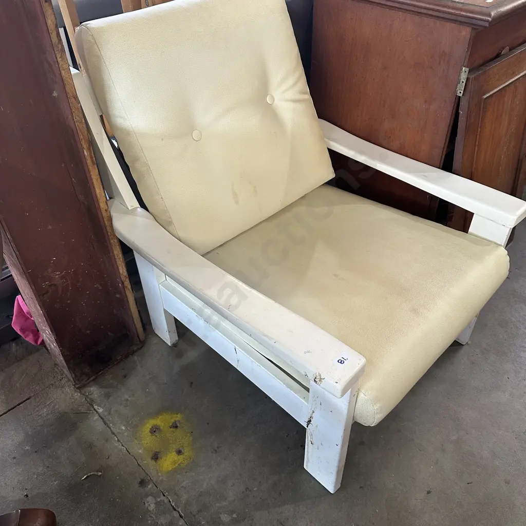 Morgan wooden armchair plus 2 kitchen chairs Image 1++