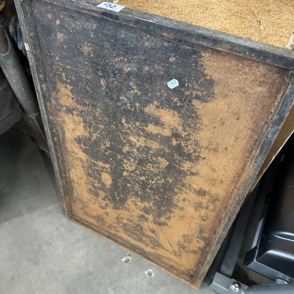 Steel  BBQ plate (with nut housing to screw some bolts in) bolts not included Image 1++