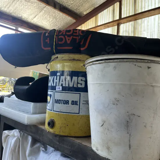 lids, tin, bucket etc