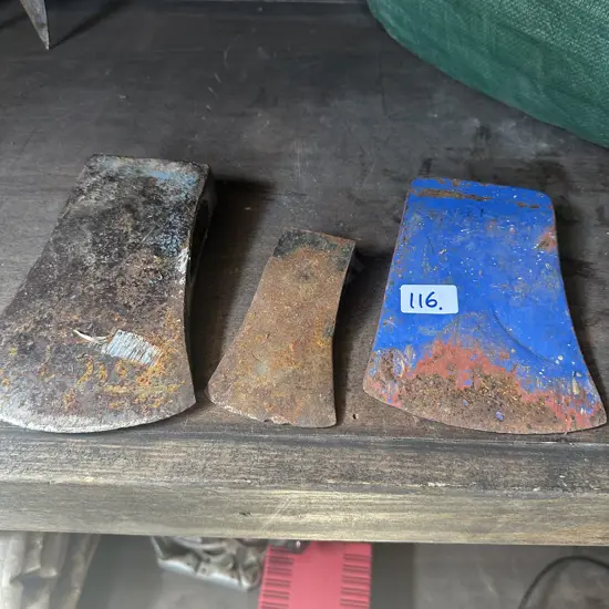 3 axe heads