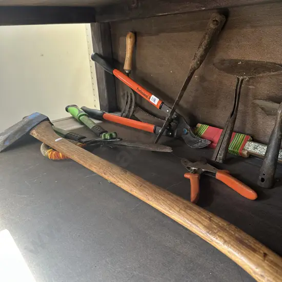 tools inc Bacho pruners plus axe