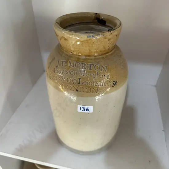 JT Morton stone crock