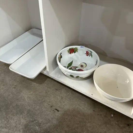 2 large bowls and platters