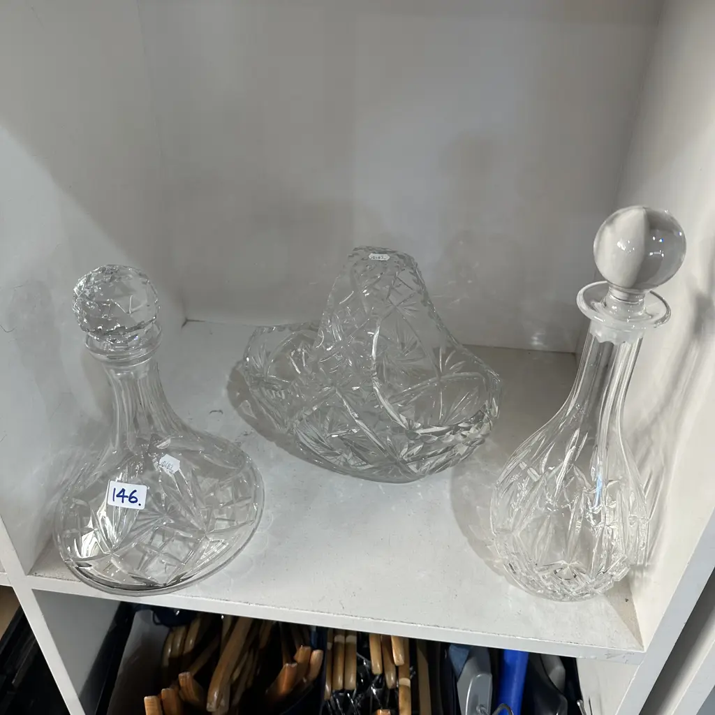 3 large crystal items Image 1++